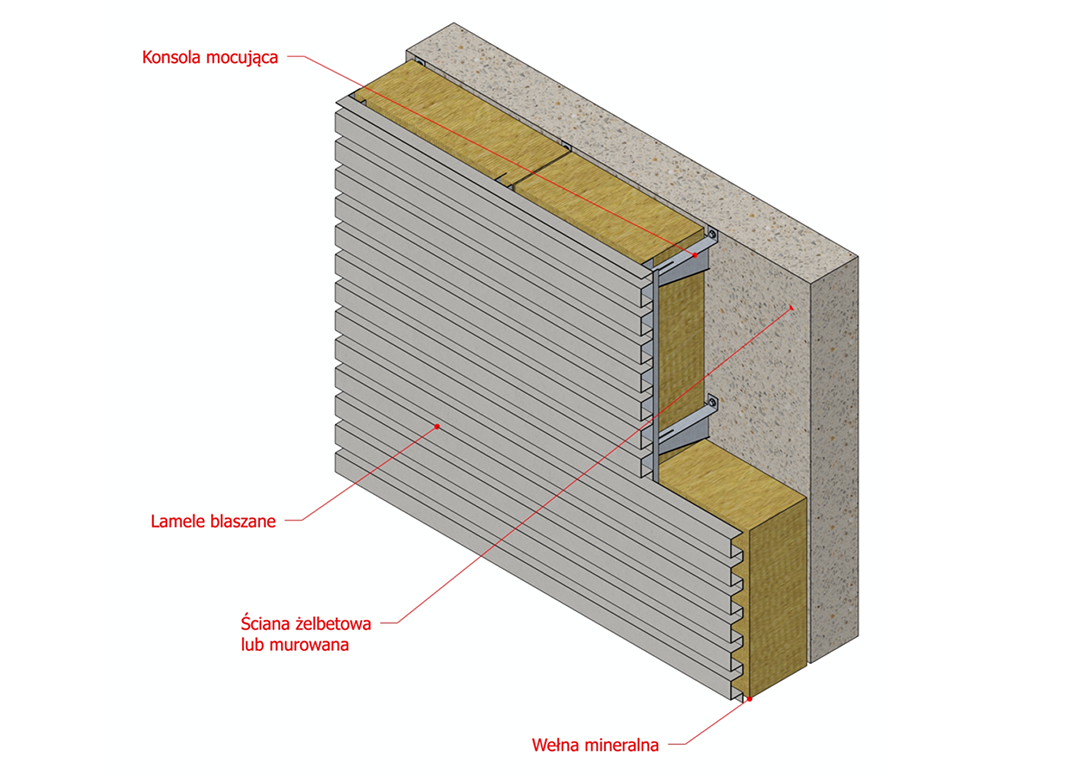 Łącznik przed nałożeniem obróbek
